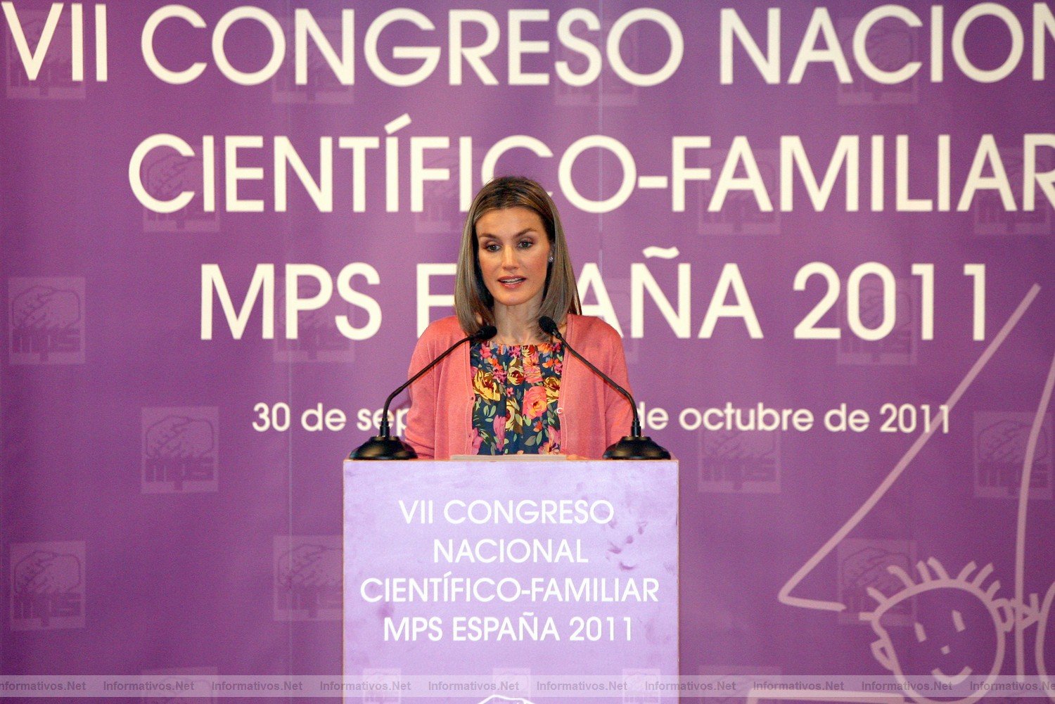 Bellaterra,BCN01OC011.- VII Congreso Nacional Científico-Familiar de MPS SAR Dña. Letizia Ortiz