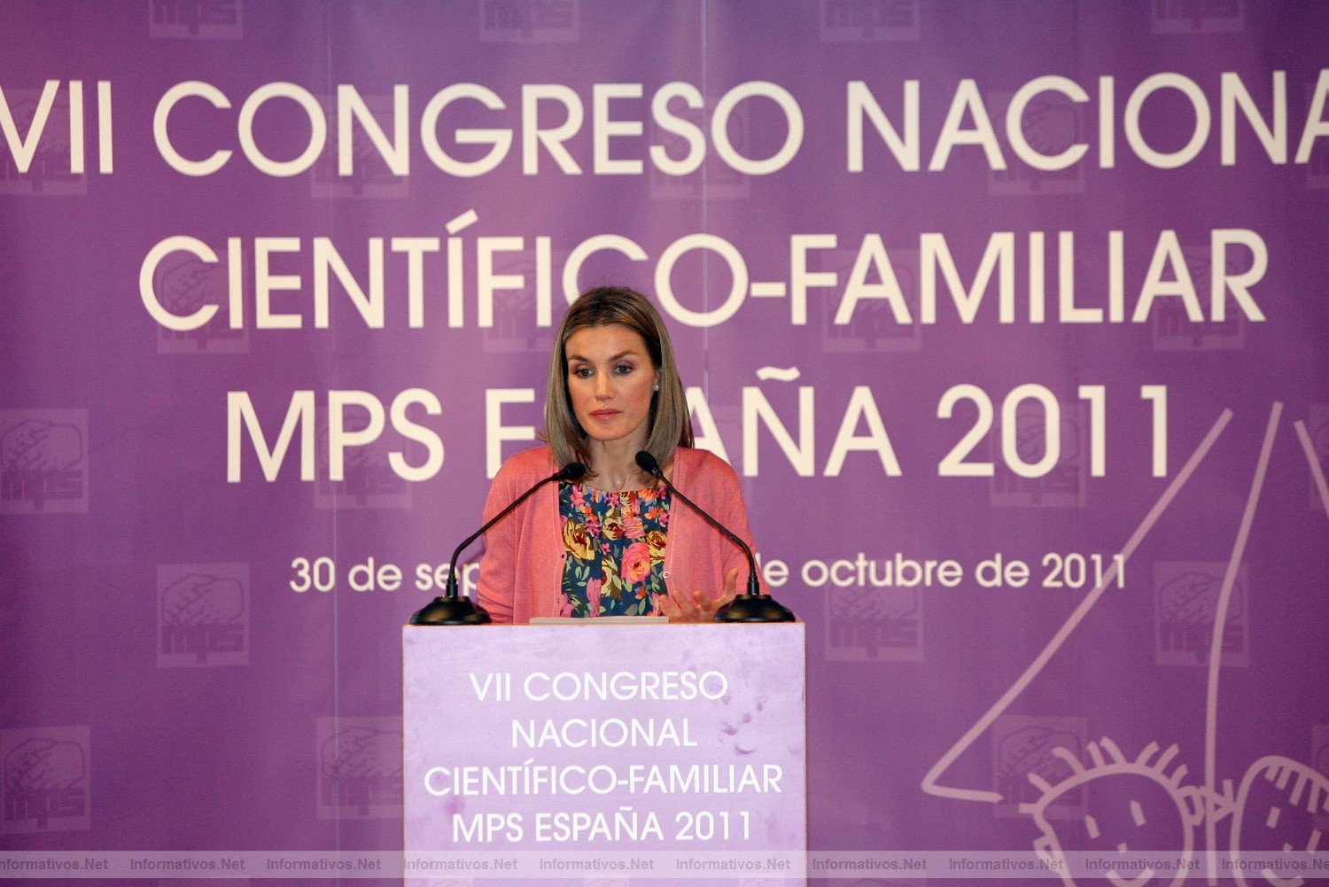 Bellaterra,BCN01OC011.- VII Congreso Nacional Científico-Familiar de MPS SAR Dña. Letizia Ortiz