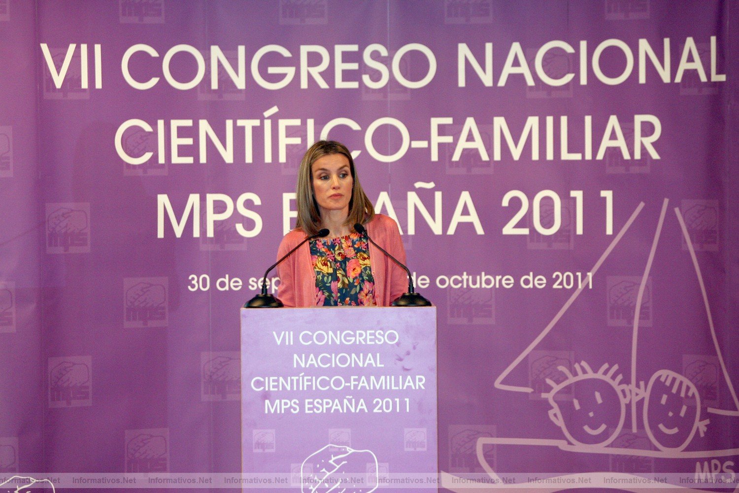 Bellaterra,BCN01OC011.- VII Congreso Nacional Científico-Familiar de MPS SAR Dña. Letizia Ortiz