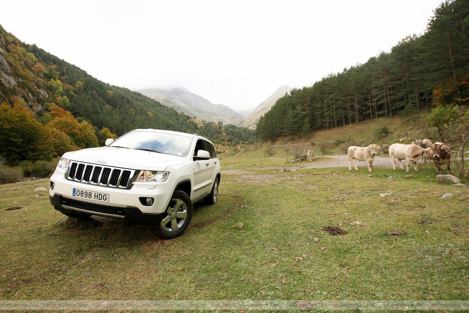 Valle de Hecho-HU/OCT011.- Prueba dinámica del Jeep Grand Cherokee