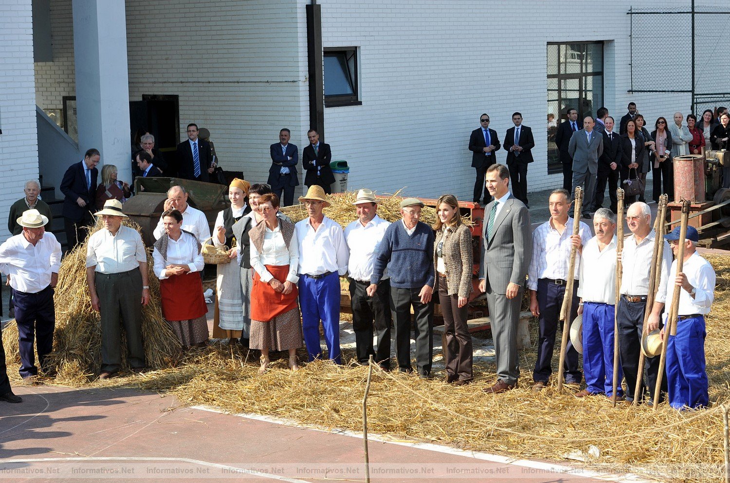 Visita de SS.AA.RR. los Príncipes de Asturias a Santirso de Abres, Pueblo Ejemplar de Asturias.