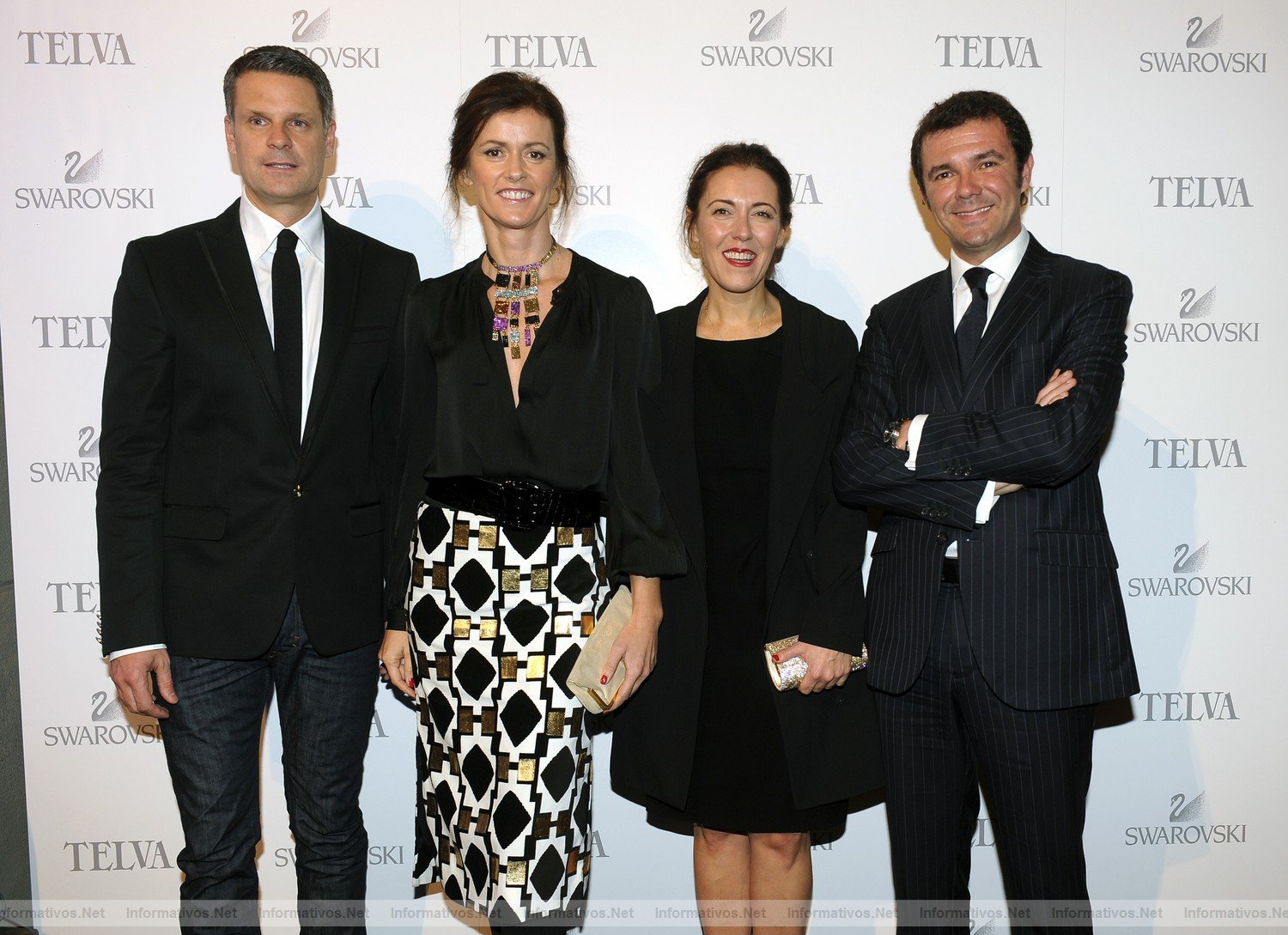 BCN16NOV011.- Inauguración de la nueva 'flagship store' Swarovski de Barcelona: Manuel Ehrensperger, Nuria March, Olga Ruiz, Manel Echevarria