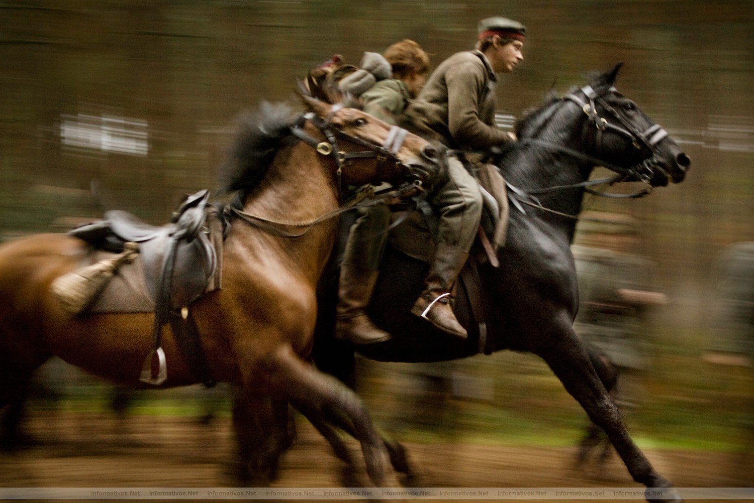 Two young brothers make a daring escape from the German army in this scene from DreamWorks Pictures' "War Horse", director Steven Spielberg's epic adventure set against a sweeping canvas of rural England and Europe during the First World War.