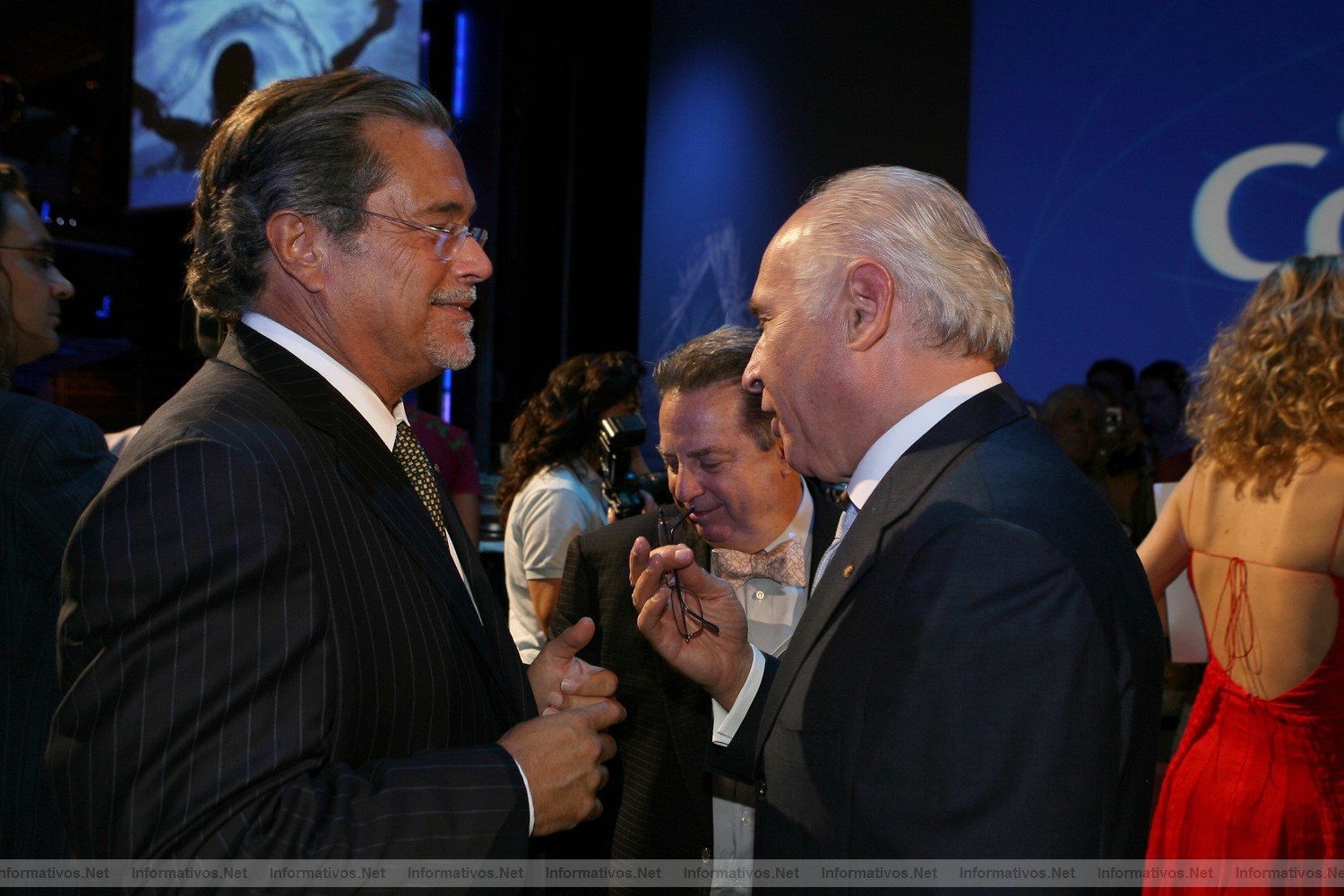Civitavecchia(IT)07072006.- Bautizo-Viaje Inaugural del Costa Concordia. Micky Arison -presidente de Carnival Corporation, propietaria de Costa Crociere- y  Pier Luigi Foschi (entonces Presidente de Costa Crociere)