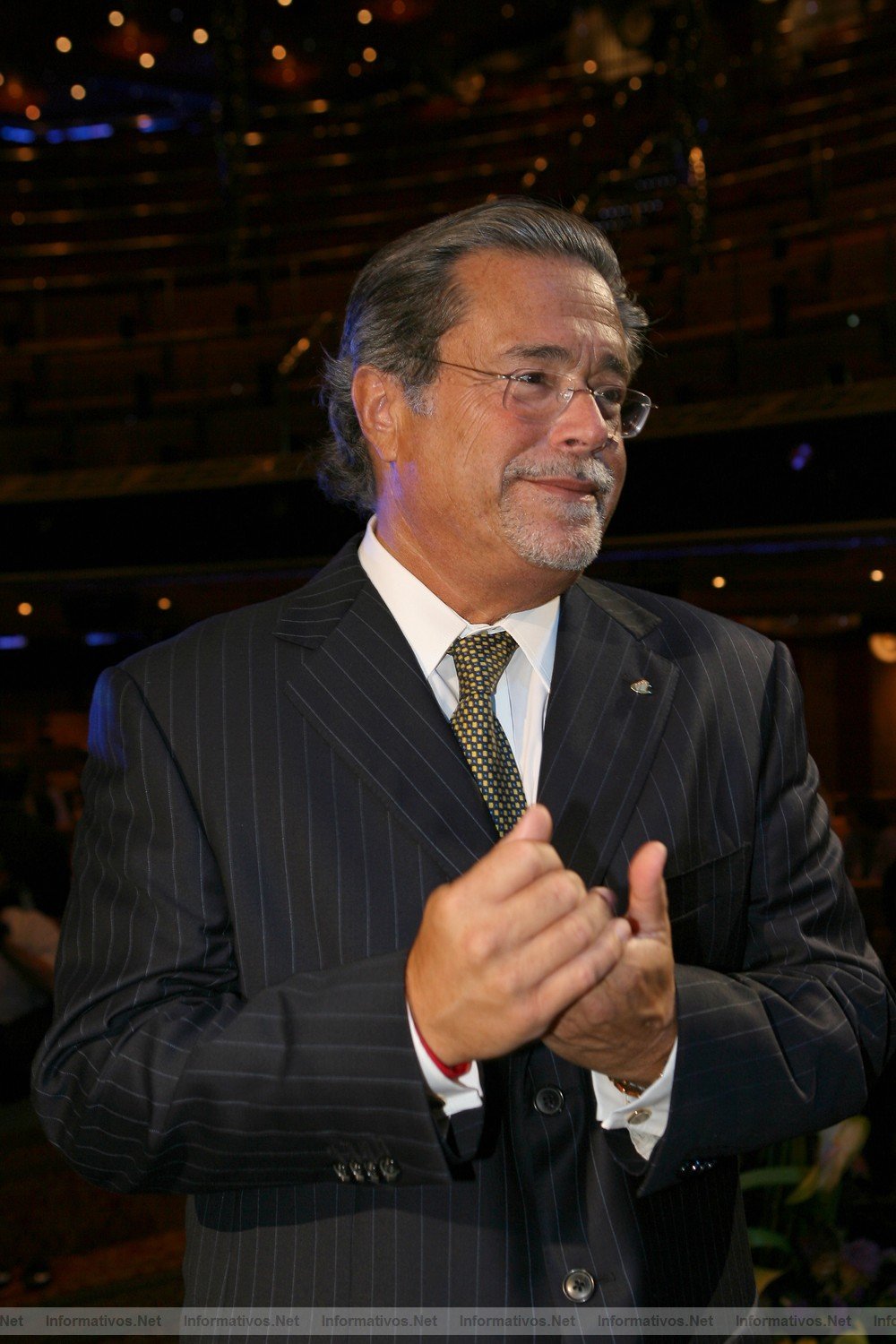 Civitavecchia(IT)07072006.- Bautizo-Viaje Inaugural del Costa Concordia. Micky Arison -presidente de Carnival Corporation, propietaria de Costa Crociere-