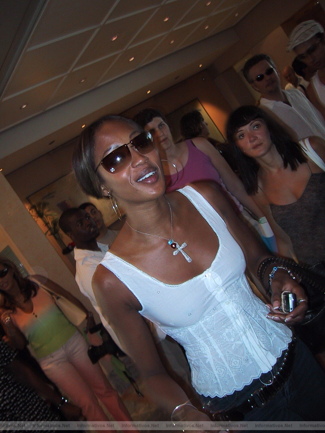 Naomi Campbell en una visita a Barcelona