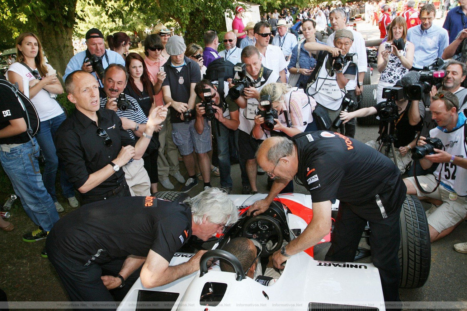Lewis Hamilton in the  Goodwood Festival of Speed, Chichester, West Sussex