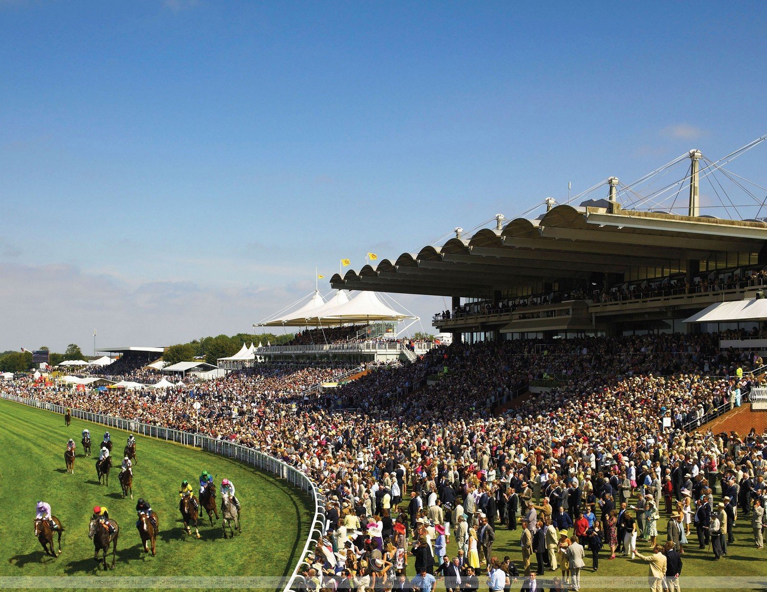 Goodwood Racecouse overview of racing and stands