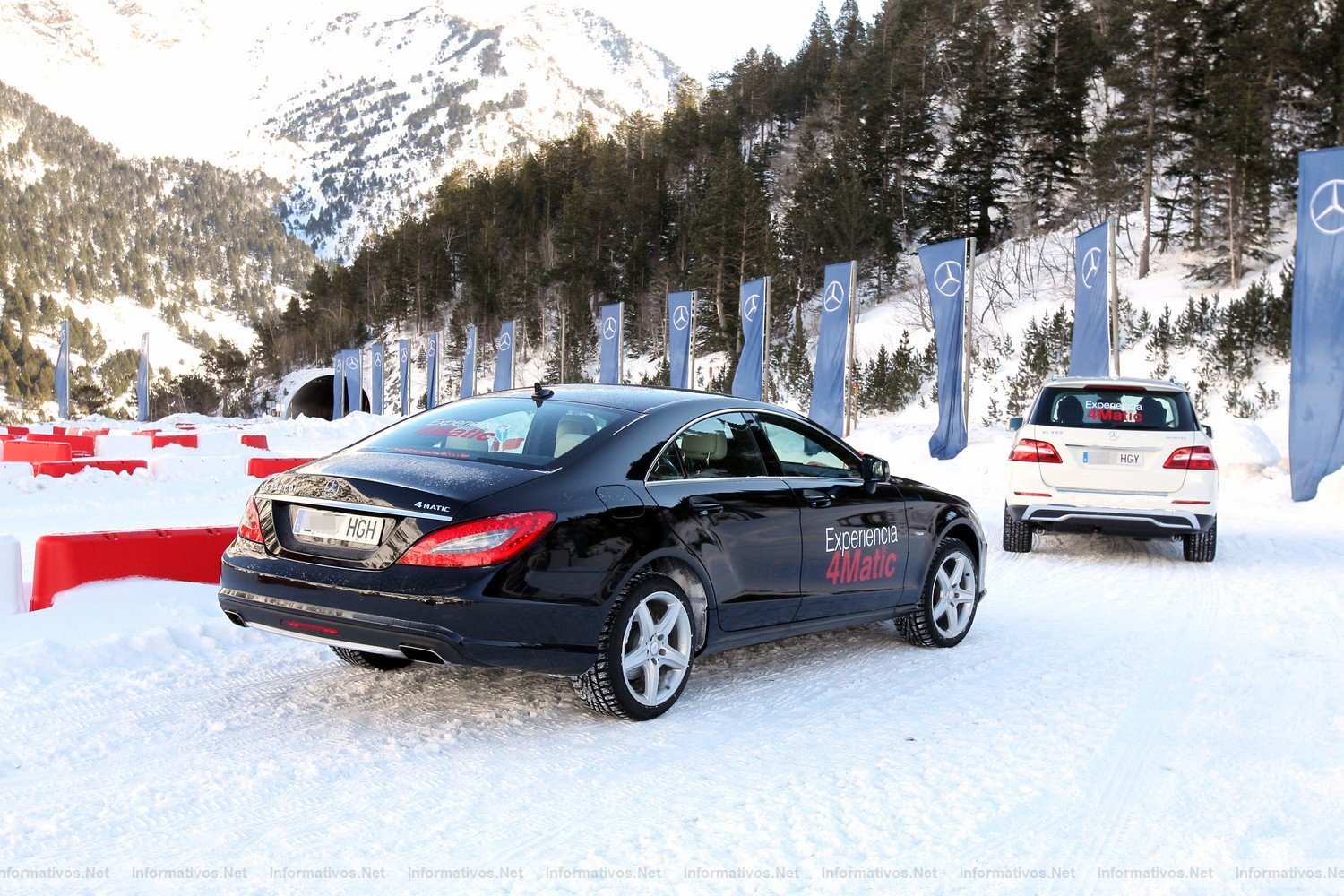 ANDORRA-FEB012.- Cursos de conducción de Mercedes Benz en Vallnord