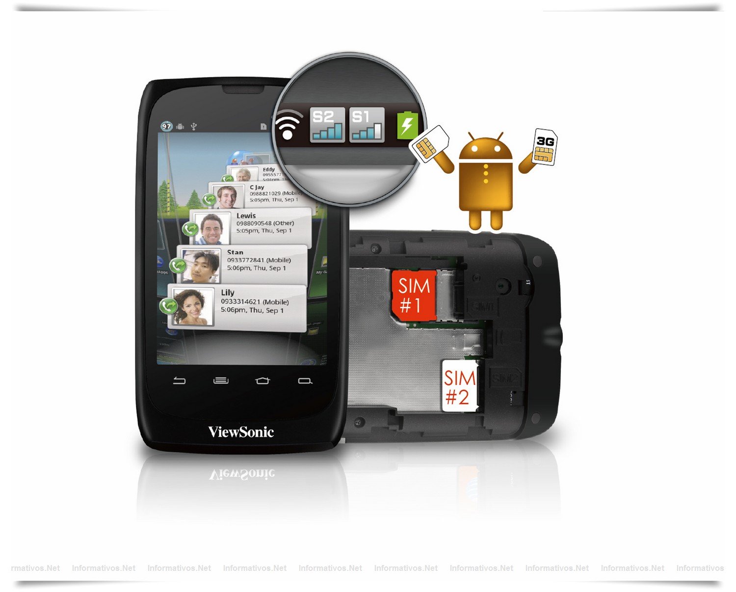 ViewPhone 3: 215€ (Su lanzamiento se prevé para el 1Q 2012).