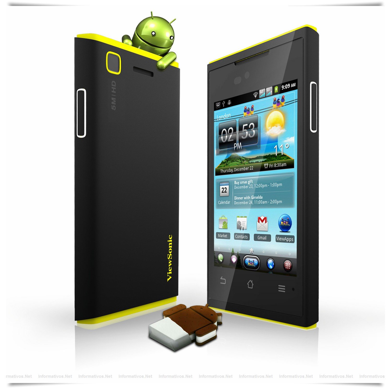 ViewPhone 4s: 384€ (Su lanzamiento se prevé para el 2Q 2012).