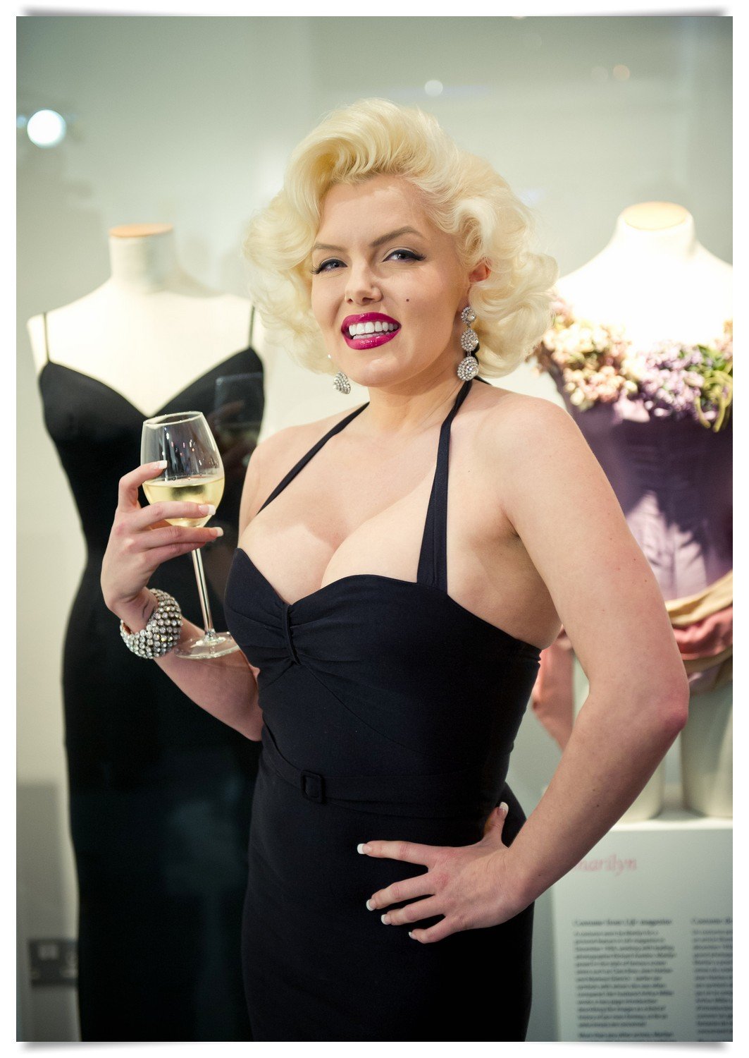 LONDON, ENGLAND - MARCH 07:  Marilyn lookalike Suzie Kennedy attends the Marilyn private view at the Getty Images Gallery on March 7, 2012 in London, England. (Photo by Ian Gavan/Getty Images)