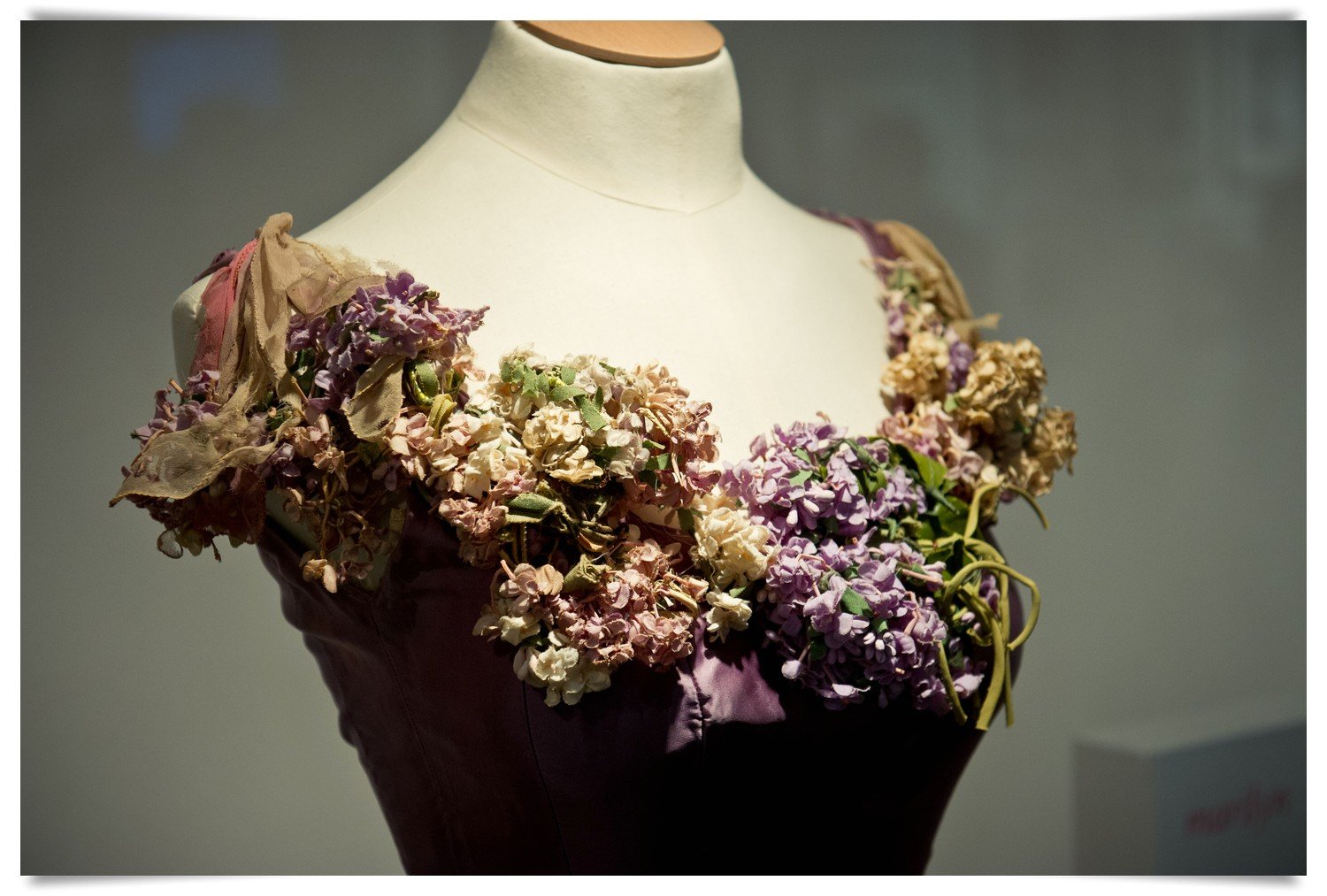 LONDON, ENGLAND - MARCH 07:  General view of one of the dresses during the Marilyn private view at the Getty Images Gallery on March 7, 2012 in London, England. (Photo by Ian Gavan/Getty Images)