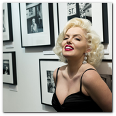 :: Pulse para Ampliar :: LONDON, ENGLAND - MARCH 08:  Marilyn lookalike Suzie Kennedy attends the Marilyn private view at the Getty Images Gallery on March 8, 2012 in London, England. (Photo by Ian Gavan/Getty Images)