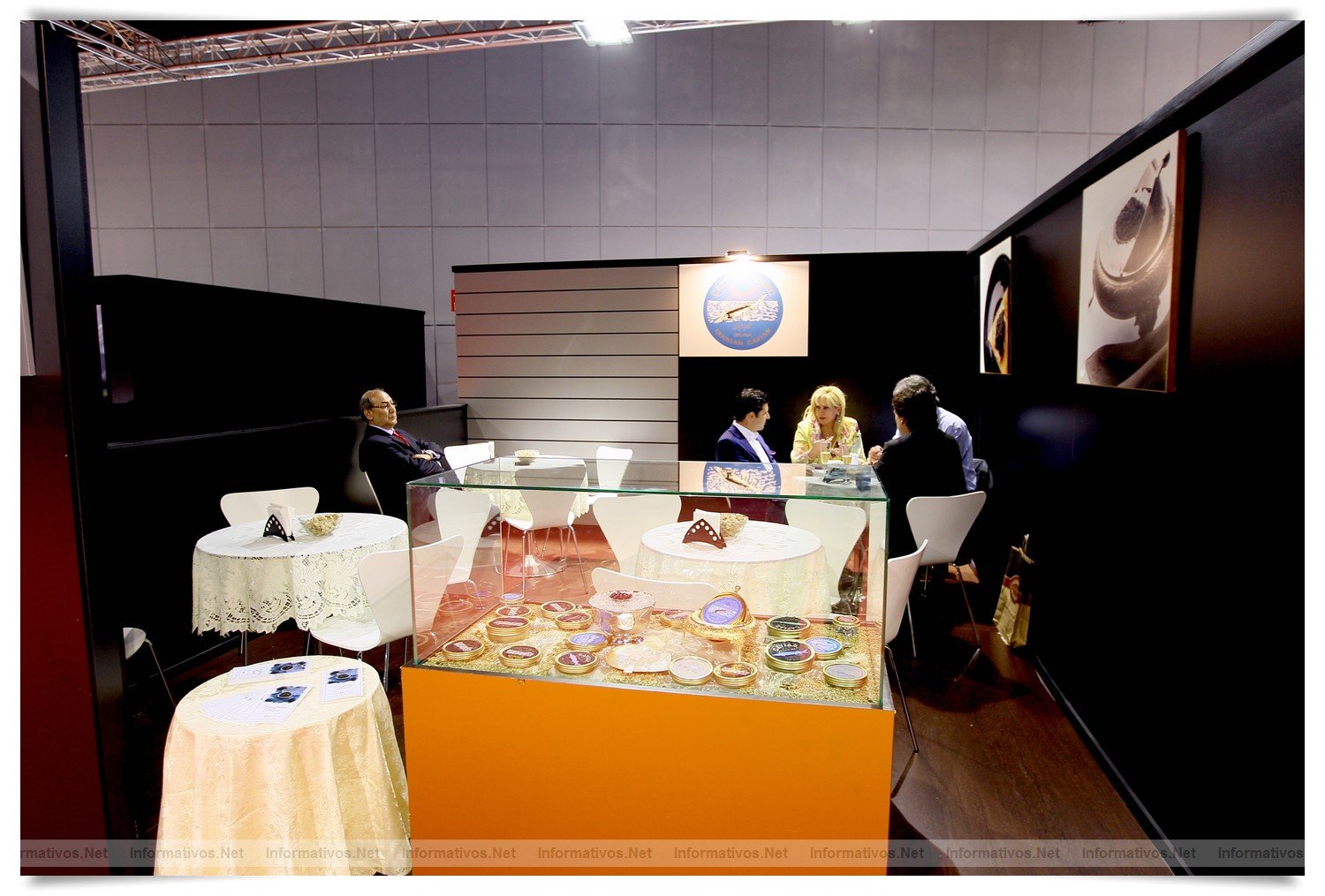 BCN27MAR012.-  Alimentaria Premium: Espacio Caspian Pearl, destacaba el Imperial Beluga de grano muy gordo y de color gris con un manto dorado cuyo principal atractivo es el precio.