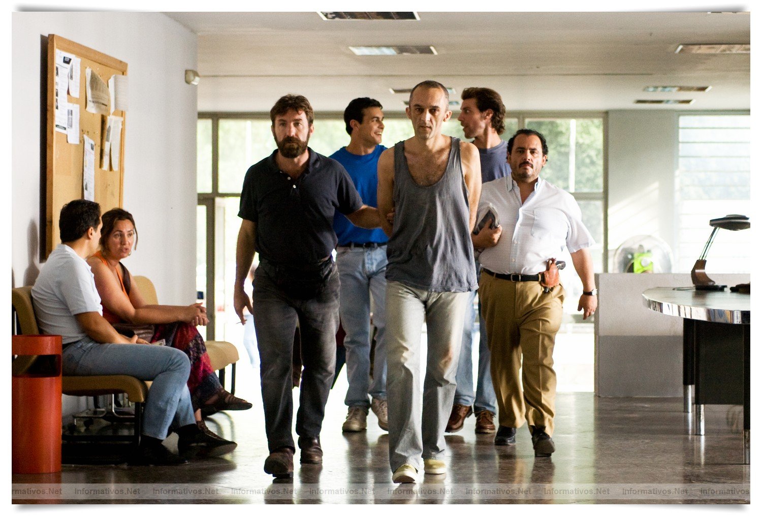 Rodaje en Sevilla de la película Grupo7, dirigida por Alberto Rodrígues, producida por Atípica Films y La Zanfoña Producciones.