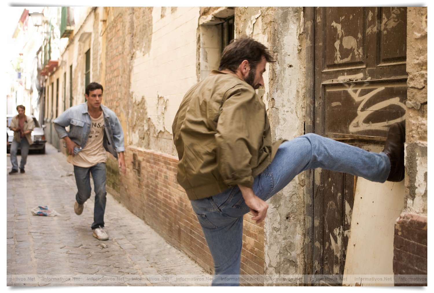 Rodaje en Sevilla de la película Grupo7, dirigida por Alberto Rodrígues, producida por Atípica Films y La Zanfoña Producciones.