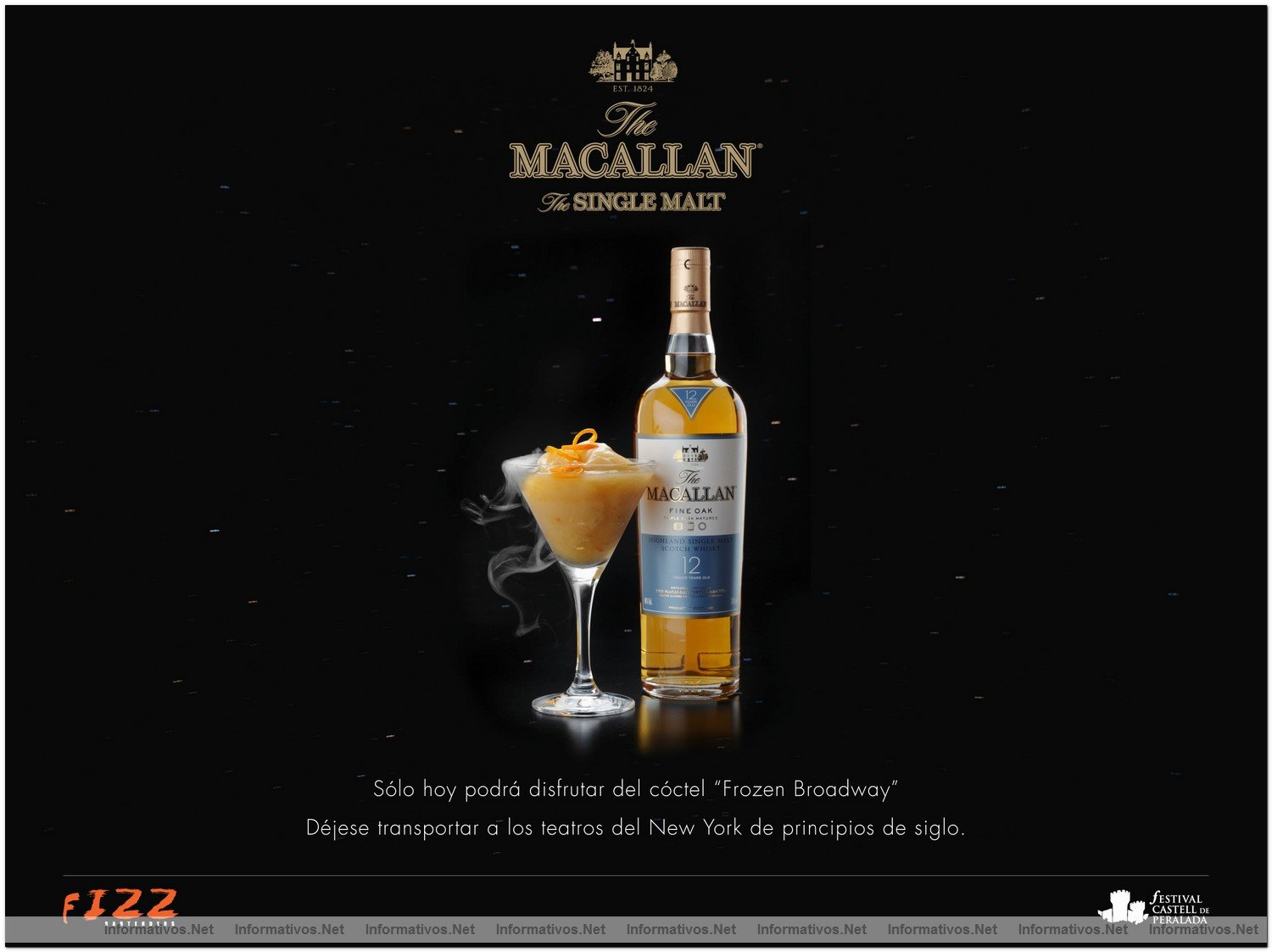 Frozen Broadway; un homenaje congelado -conseguido por Héctor Henche (Fizz Bartenders) mediante la técnica de la crionización con nitrógeno- a los espectáculos neoyorkinos más excéntricos y extravagantes.