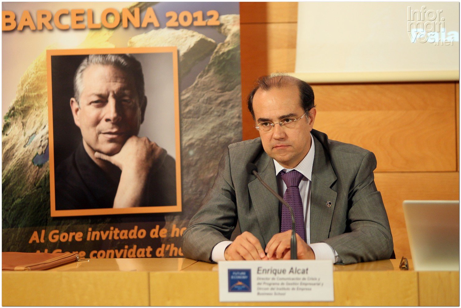 BCN24JUL012.- Presentación del "Future Economy: I Foro sobre Medio Ambiente, Empresa y Economía" liderado por Al Gore. Enrique Alcat, experto en comunicación