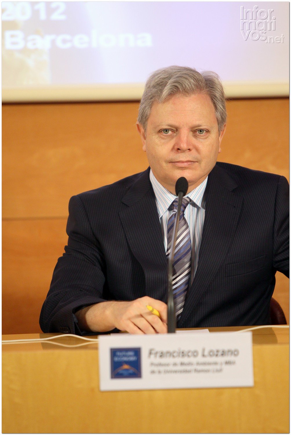 BCN24JUL012.- Presentación del "Future Economy: I Foro sobre Medio Ambiente, Empresa y Economía" liderado por Al Gore.  Francisco Lozano, biólogo