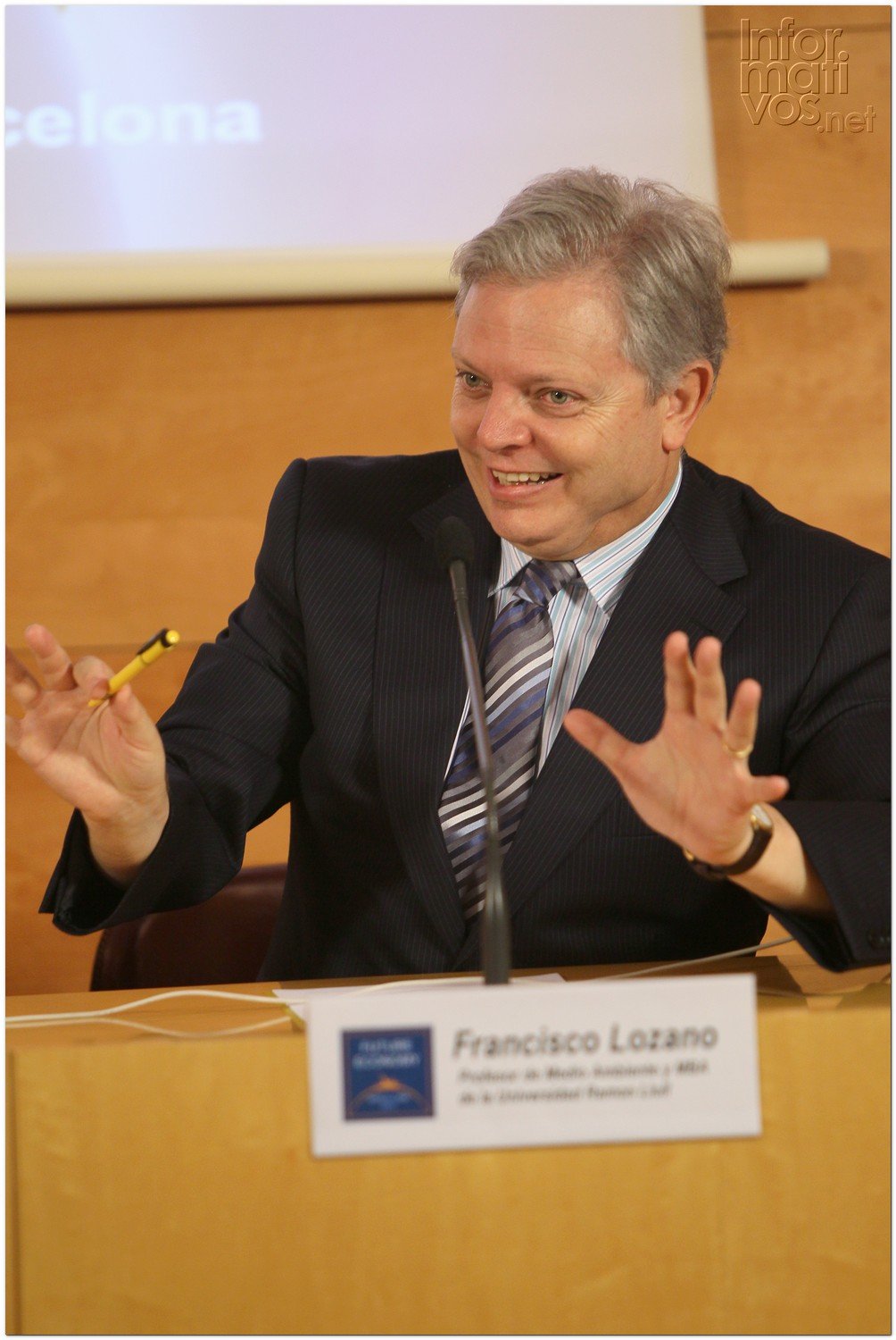 BCN24JUL012.- Presentación del "Future Economy: I Foro sobre Medio Ambiente, Empresa y Economía" liderado por Al Gore.  Francisco Lozano, biólogo