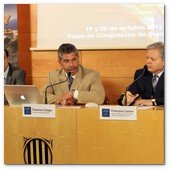 :: Pulse para Ampliar :: BCN24JUL012.- Presentación del "Future Economy: I Foro sobre Medio Ambiente, Empresa y Economía" liderado por Al Gore.  Enrique Alcat, experto en comunicación; Francisco Campo -director de la empresa organizadora del evento, Chrand Management-; y Francisco Lozano, biólogo
