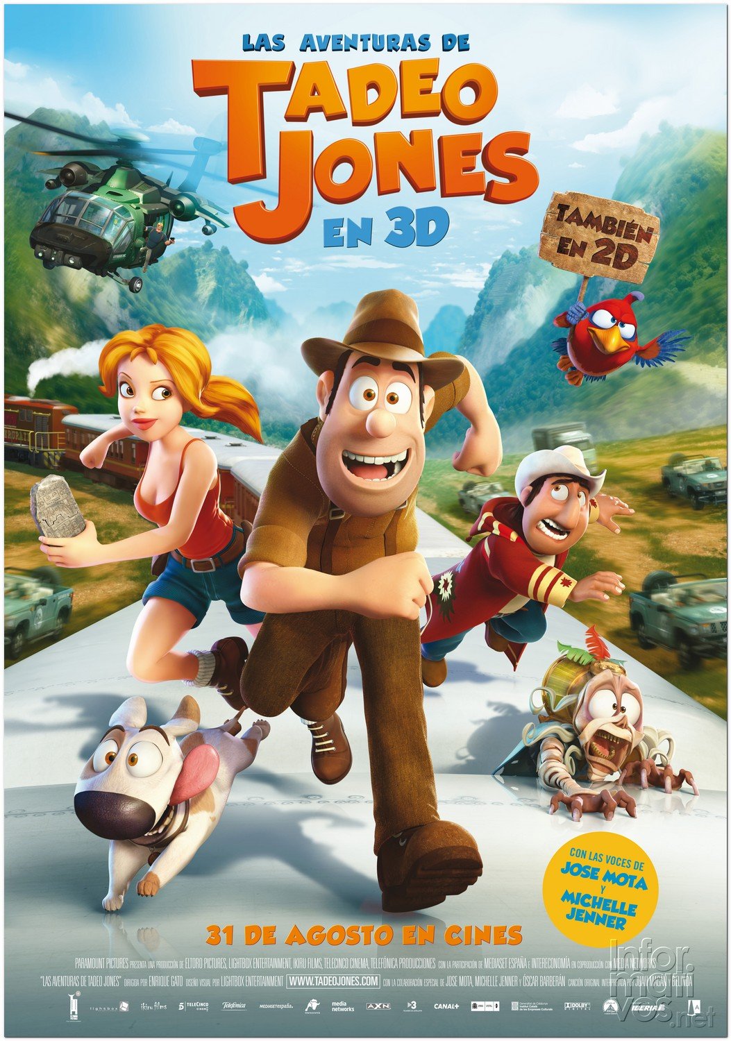 "Las aventuras de Tadeo Jones" estreno 31 de Agosto 2012