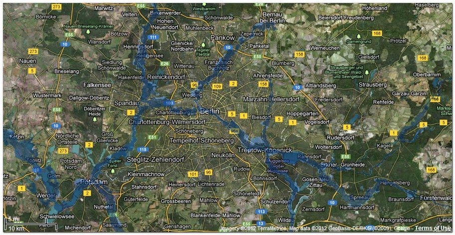 Global Flood Zones® de  Swiss Re, que ofrece mapas de inundaciones de muy alta resolución  para el mundo entero. Berlin