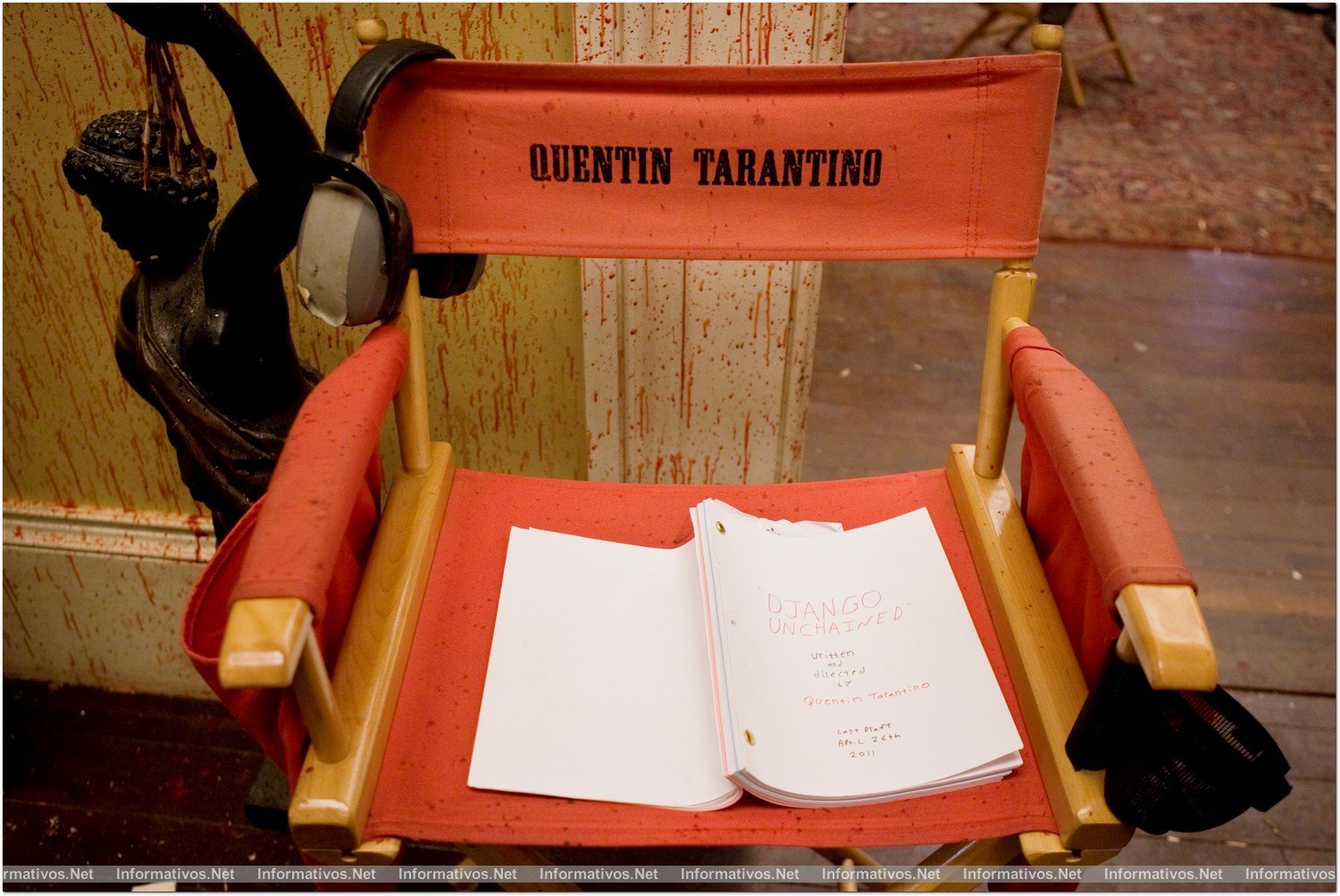 Django Desencadenado: Detalle de la silla y el guión original de Quentin Tarantino