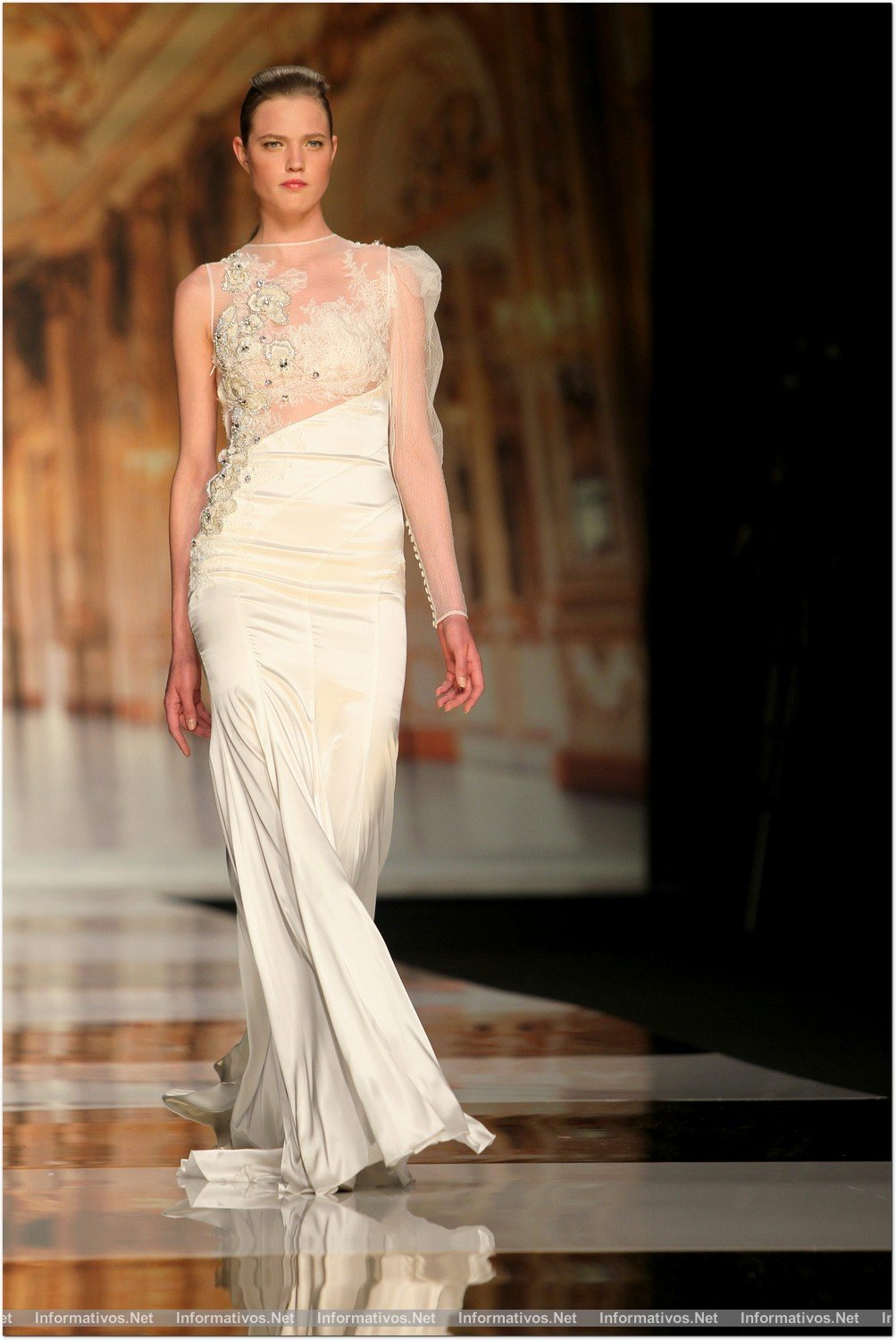 BCN01MAY013.- Barcelona Bridal Week- Pasarela Gaudí: Yolan Cris 