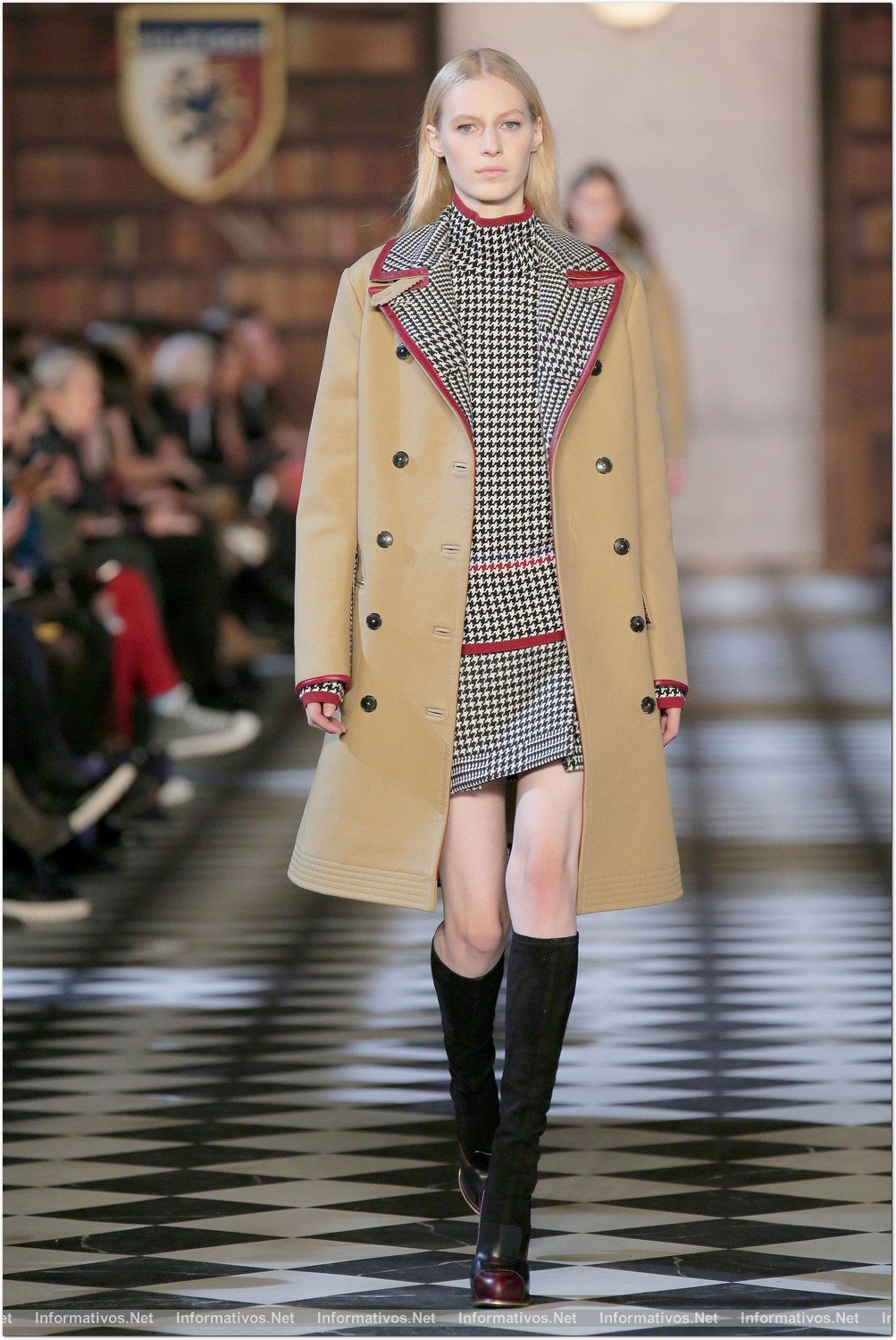 NEW YORK, NY - FEBRUARY 10:  A model walks the runway at the Tommy Hilfiger Fall 2013 Women's Collection fashion show during Mercedes-Benz Fashion Week at the Park Avenue Armory on February 10, 2013 in New York City.