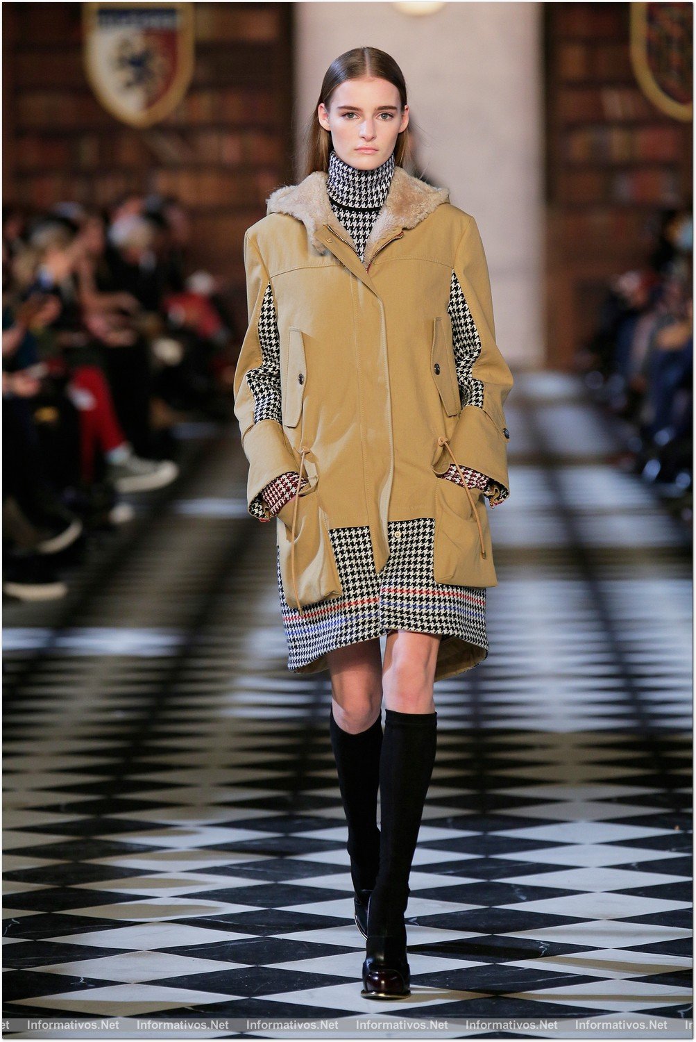 NEW YORK, NY - FEBRUARY 10:  A model walks the runway at the Tommy Hilfiger Fall 2013 Women's Collection fashion show during Mercedes-Benz Fashion Week at the Park Avenue Armory on February 10, 2013 in New York City.