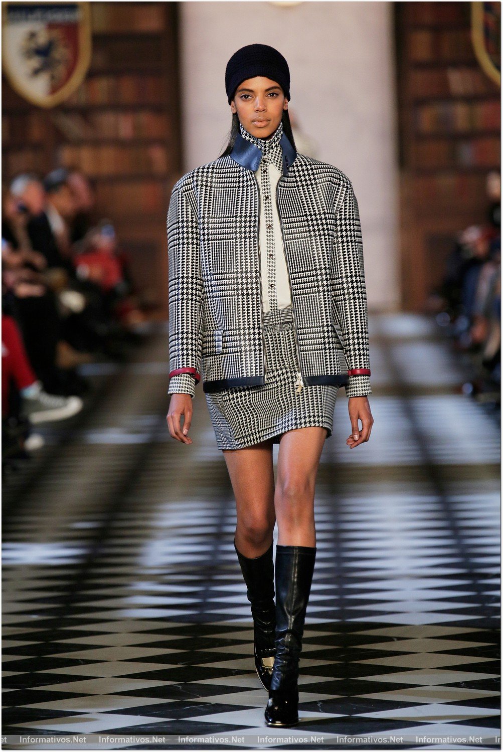 NEW YORK, NY - FEBRUARY 10:  A model walks the runway at the Tommy Hilfiger Fall 2013 Women's Collection fashion show during Mercedes-Benz Fashion Week at the Park Avenue Armory on February 10, 2013 in New York City.