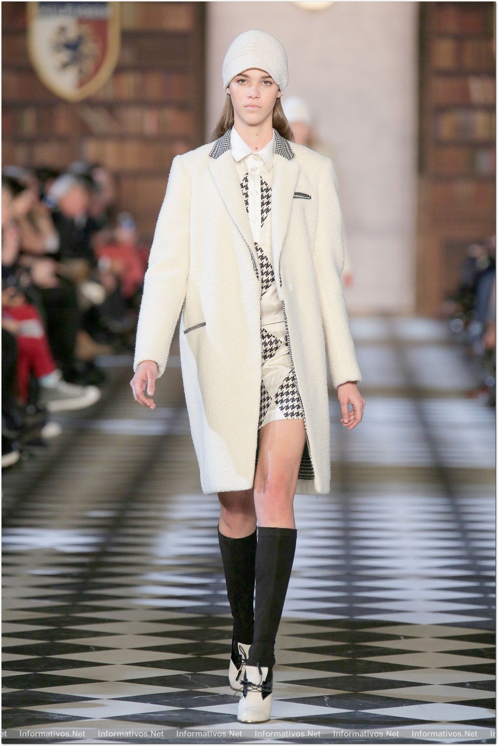 NEW YORK, NY - FEBRUARY 10:  A model walks the runway at the Tommy Hilfiger Fall 2013 Women's Collection fashion show during Mercedes-Benz Fashion Week at the Park Avenue Armory on February 10, 2013 in New York City.