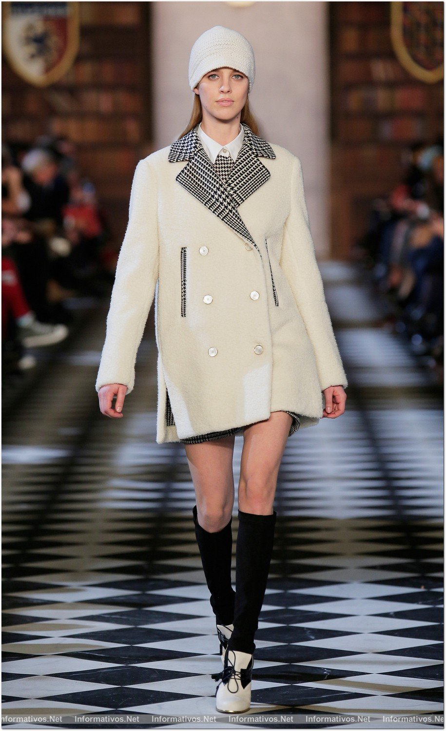 NEW YORK, NY - FEBRUARY 10:  A model walks the runway at the Tommy Hilfiger Fall 2013 Women's Collection fashion show during Mercedes-Benz Fashion Week at the Park Avenue Armory on February 10, 2013 in New York City.