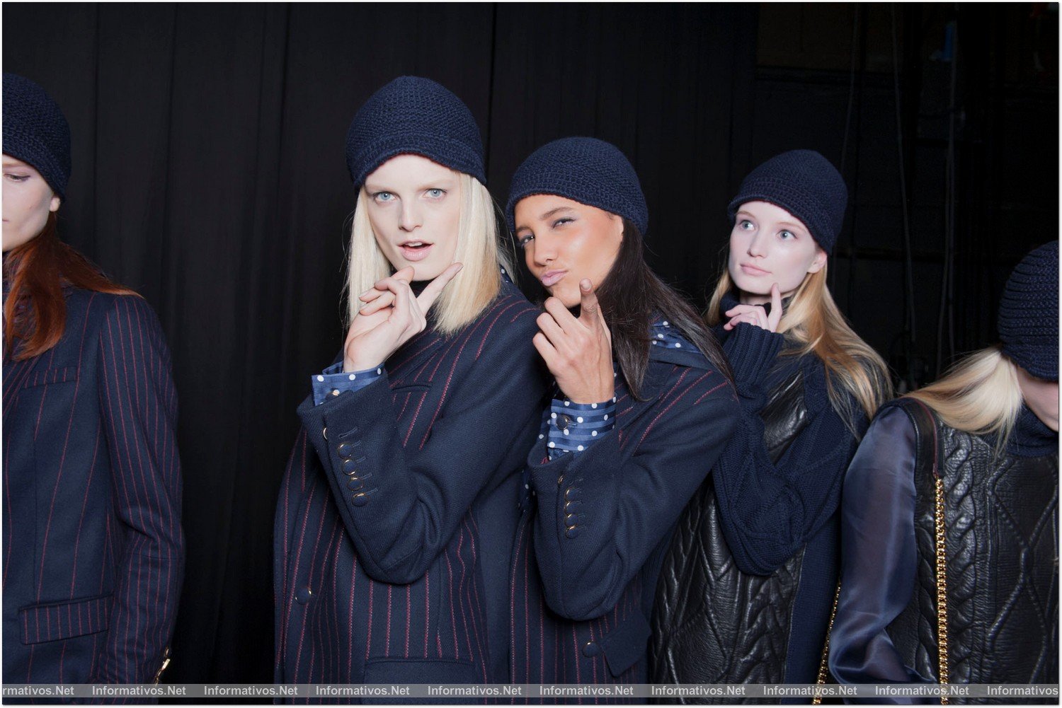 NEW YORK, NY - FEBRUARY 10:  Backstage at the Tommy Hilfiger Fall 2013 Women's Collection fashion show during Mercedes-Benz Fashion Week at the Park Avenue Armory