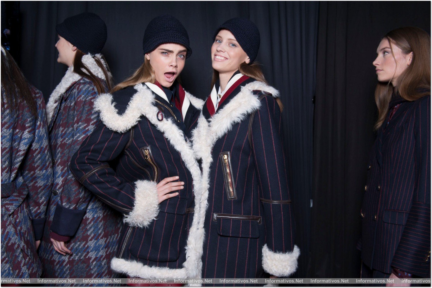 NEW YORK, NY - FEBRUARY 10:  Backstage at the Tommy Hilfiger Fall 2013 Women's Collection fashion show during Mercedes-Benz Fashion Week at the Park Avenue Armory