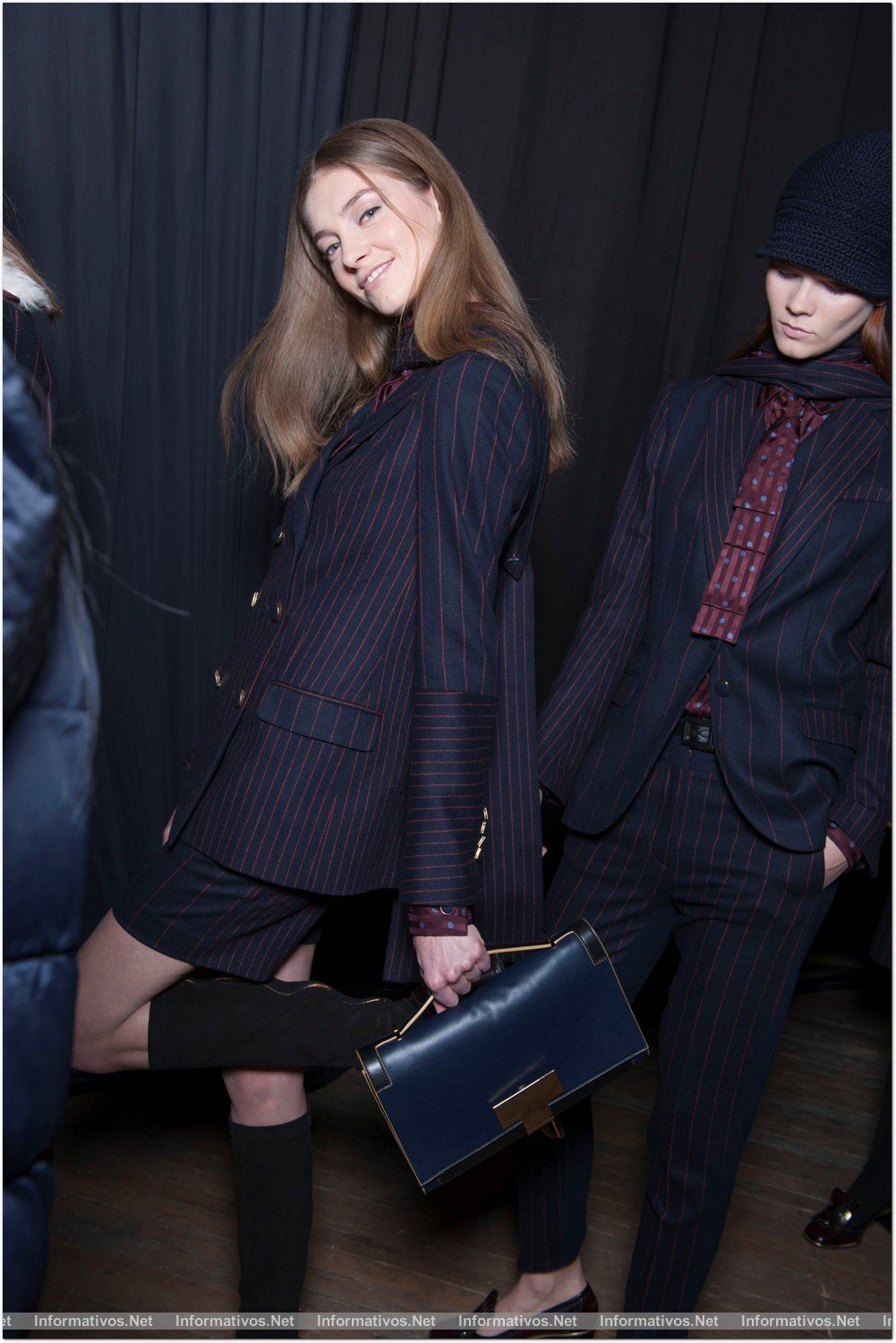 NEW YORK, NY - FEBRUARY 10:  Backstage at the Tommy Hilfiger Fall 2013 Women's Collection fashion show during Mercedes-Benz Fashion Week at the Park Avenue Armory