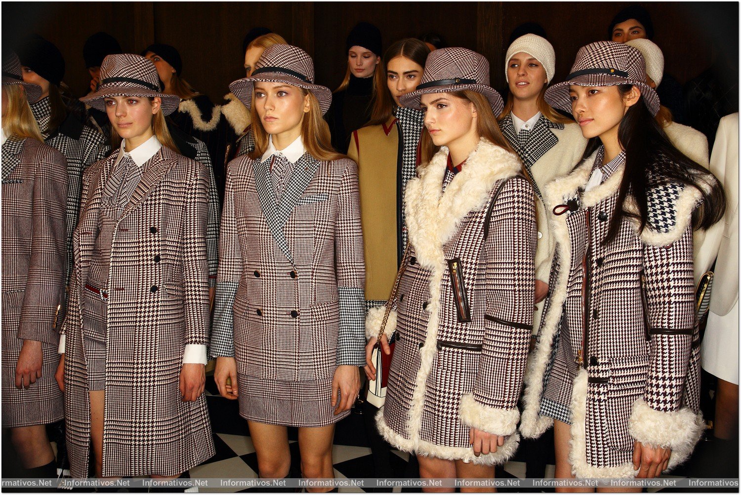 NEW YORK, NY - FEBRUARY 10:  Backstage at the Tommy Hilfiger Fall 2013 Women's Collection fashion show during Mercedes-Benz Fashion Week at the Park Avenue Armory