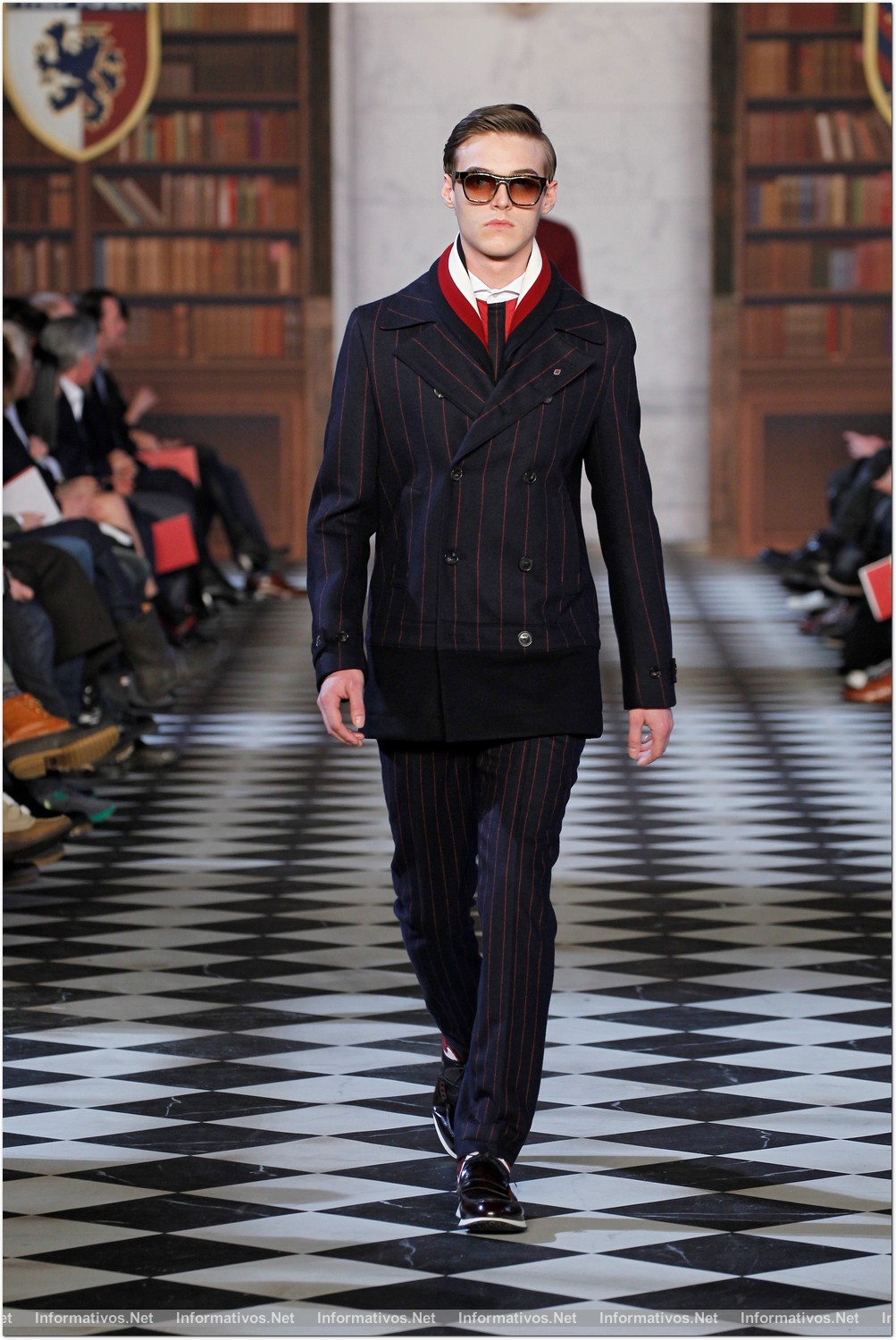 NY08FEB013.- Desfile Tommy Hilfiger Fall 2013 Men's Collection. 29. ROBBIE