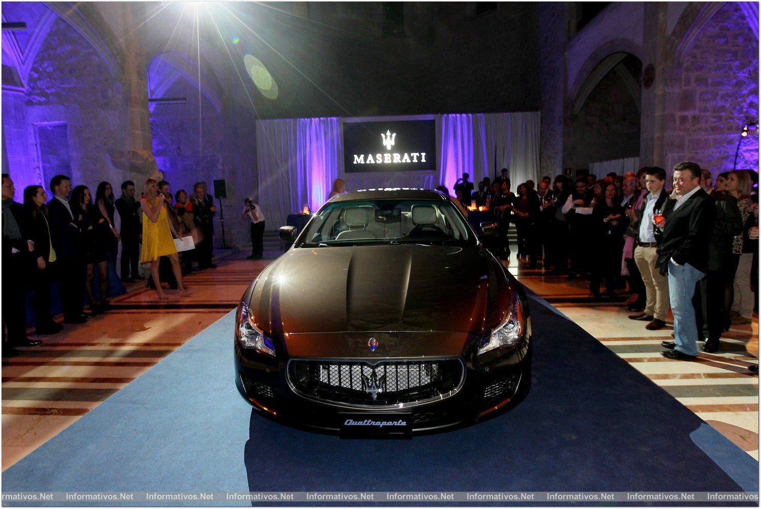 BCN21MARZ013.- Presentación del nuevo Maserati Quattroporte en la capilla del MACBA (Museo de Arte Contemporáneo de Barcelona) 