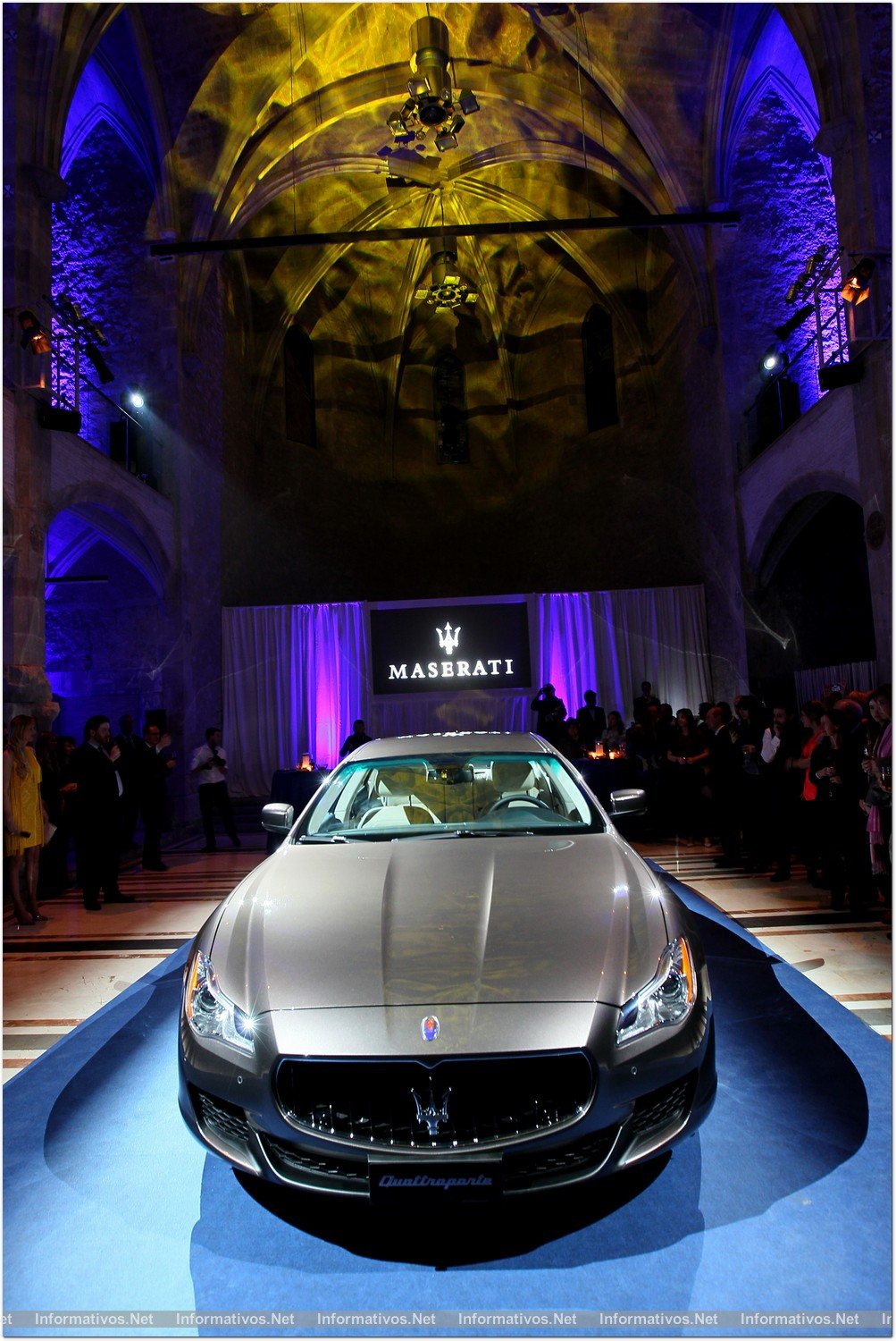 BCN21MARZ013.- Presentación del nuevo Maserati Quattroporte en la capilla del MACBA (Museo de Arte Contemporáneo de Barcelona) 