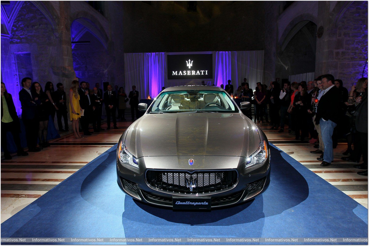 BCN21MARZ013.- Presentación del nuevo Maserati Quattroporte en la capilla del MACBA (Museo de Arte Contemporáneo de Barcelona) 