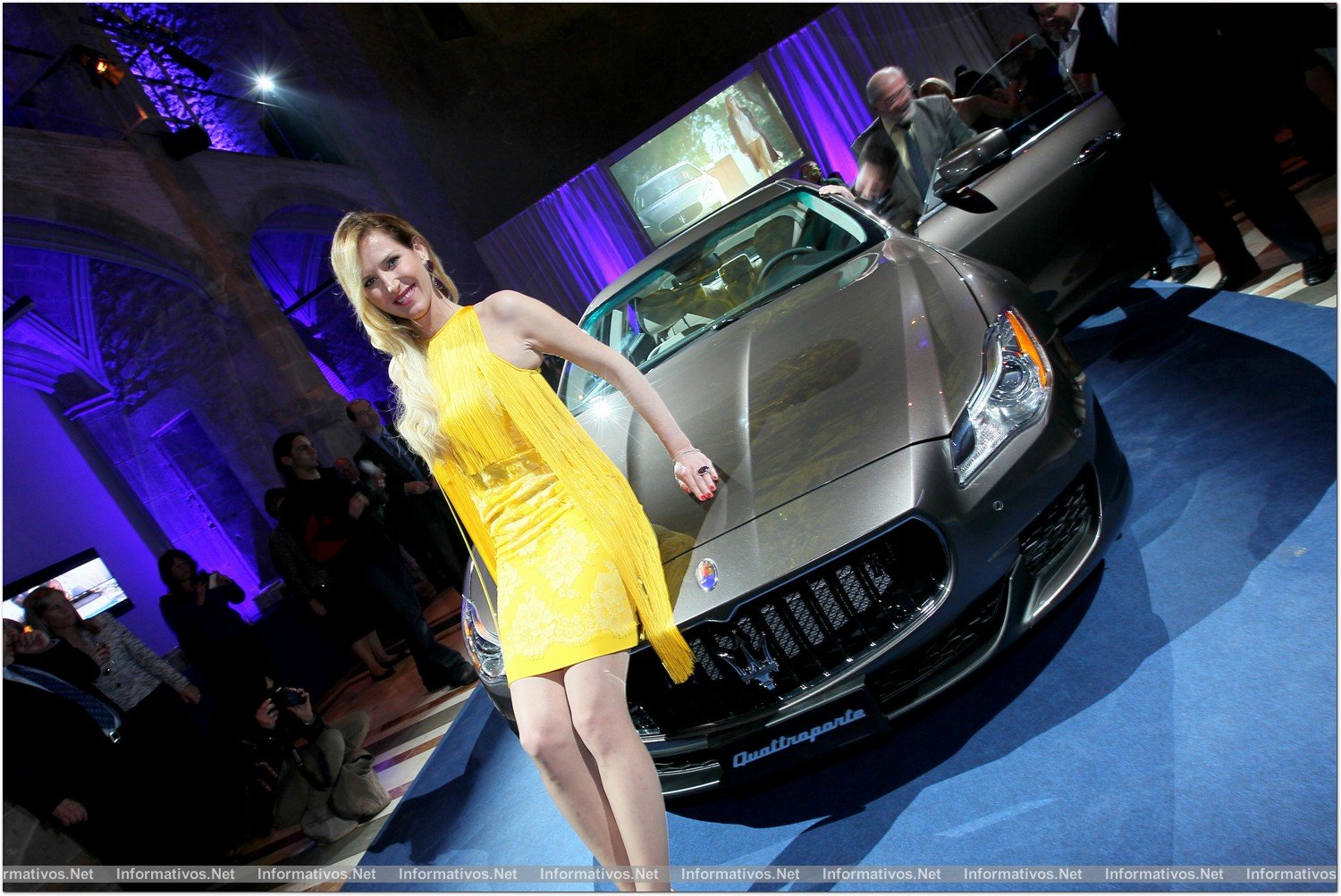 BCN21MARZ013.- Presentación del nuevo Maserati Quattroporte en la capilla del MACBA (Museo de Arte Contemporáneo de Barcelona) Alejandra Prat