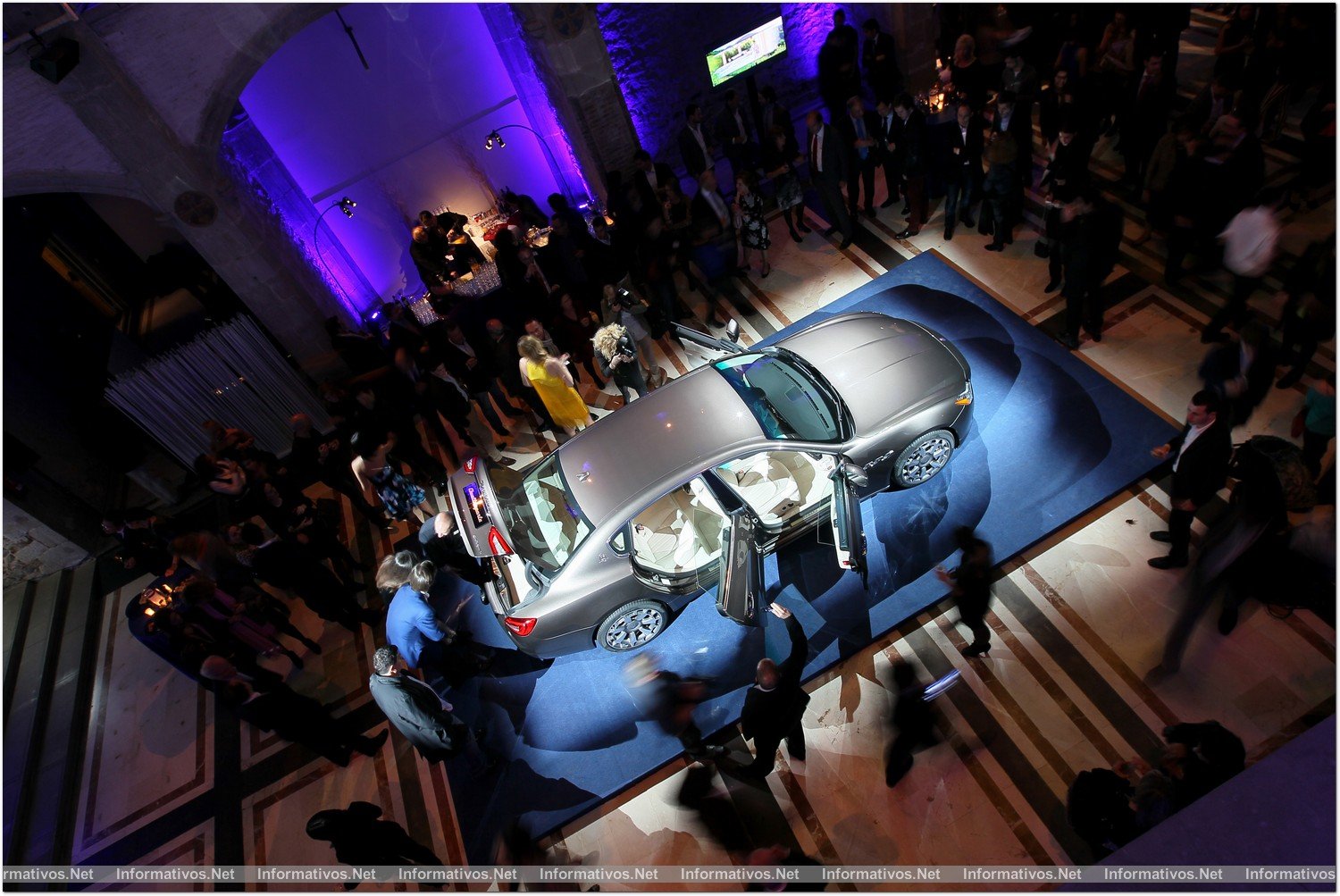 BCN21MARZ013.- Presentación del nuevo Maserati Quattroporte en la capilla del MACBA (Museo de Arte Contemporáneo de Barcelona) 