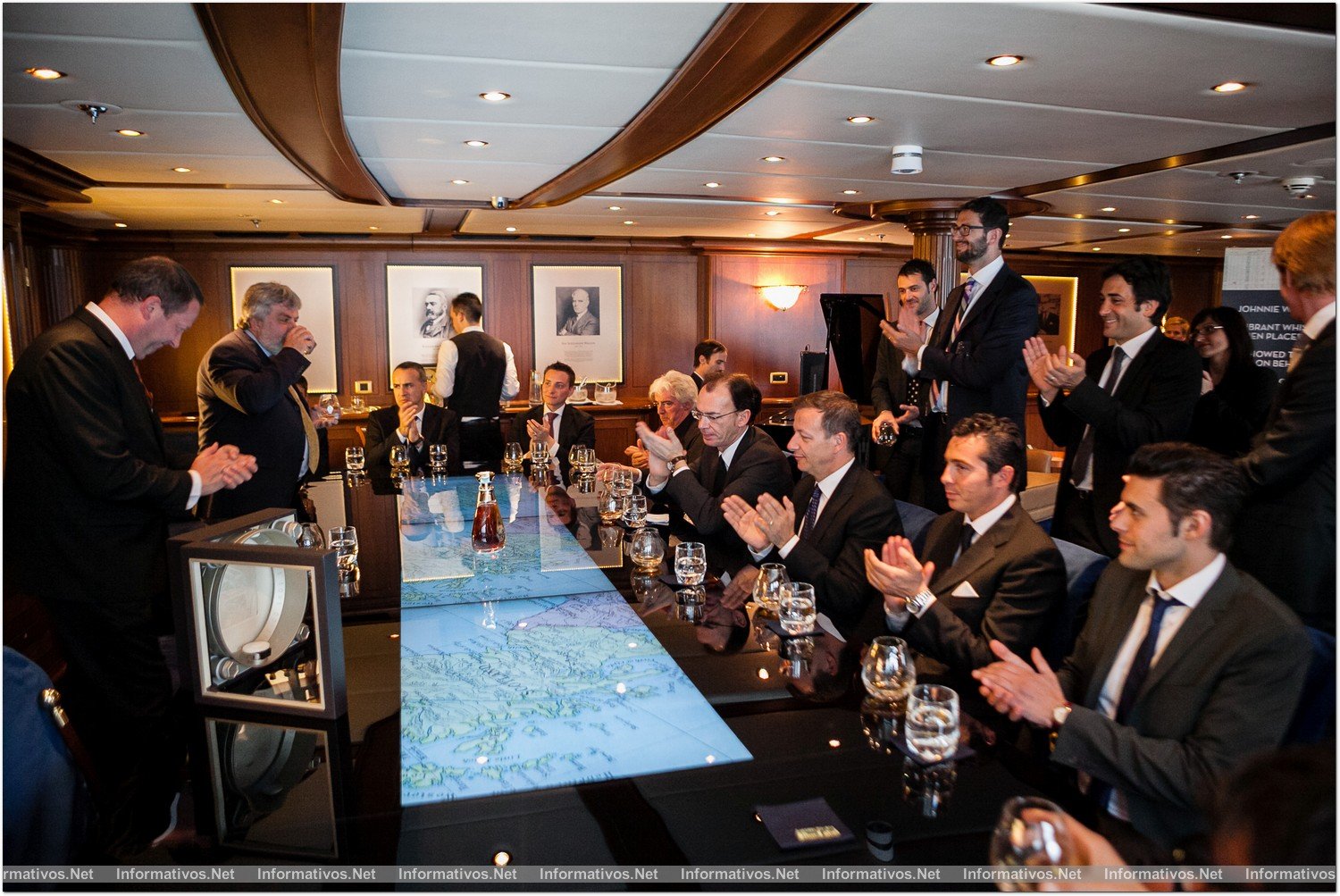 IT9MAY013.-J Walker and Sons Voyager Launch in Portofino, Italy. Atmosfere of the event