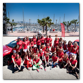 :: Pulse para Ampliar :: BCN14JUN013.- Cash & Rocket Tour 2013. Foto de Grupo de todas las participantes en Barcelona