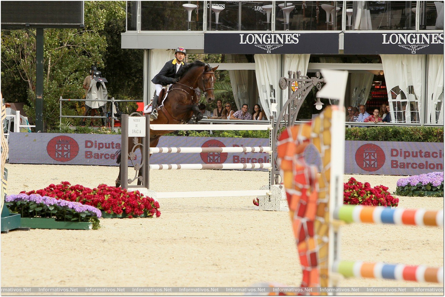 BCN28SEP013.- 102º edición del CSIO Barcelona. Final de consolación de la Furusiyya FEI Nations Cup™ Jumping Final. El colombiano Dayro Arroyave, montando a Eldorado van Het Vijverhof