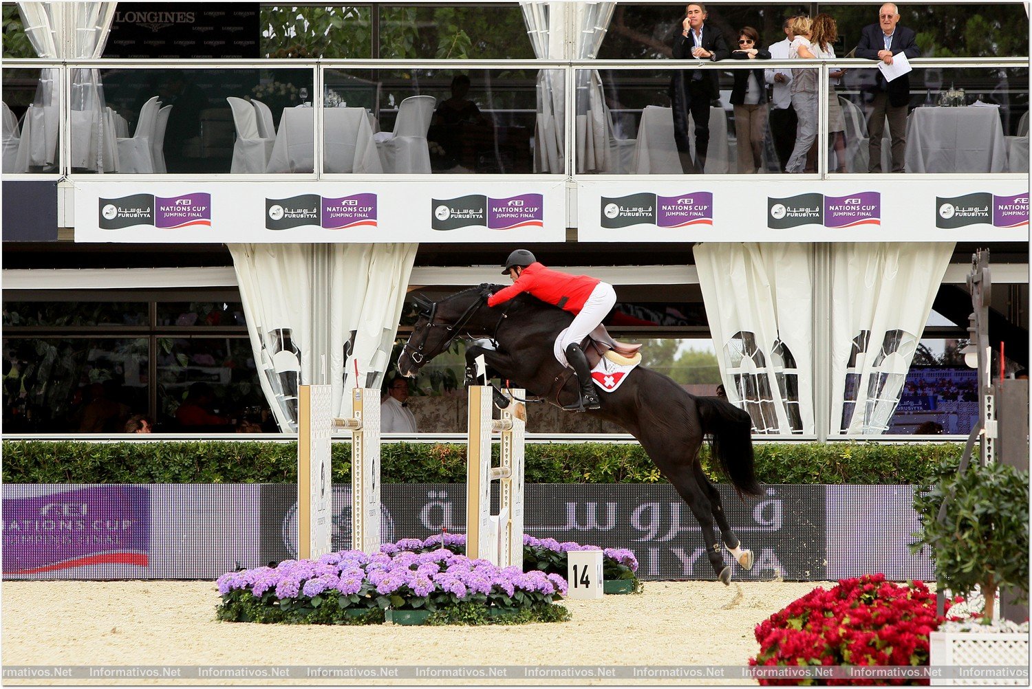 BCN28SEP013.- 102º edición del CSIO Barcelona. Final de consolación de la Furusiyya FEI Nations Cup™ Jumping Final. Beat Mändli, montando a Croesus