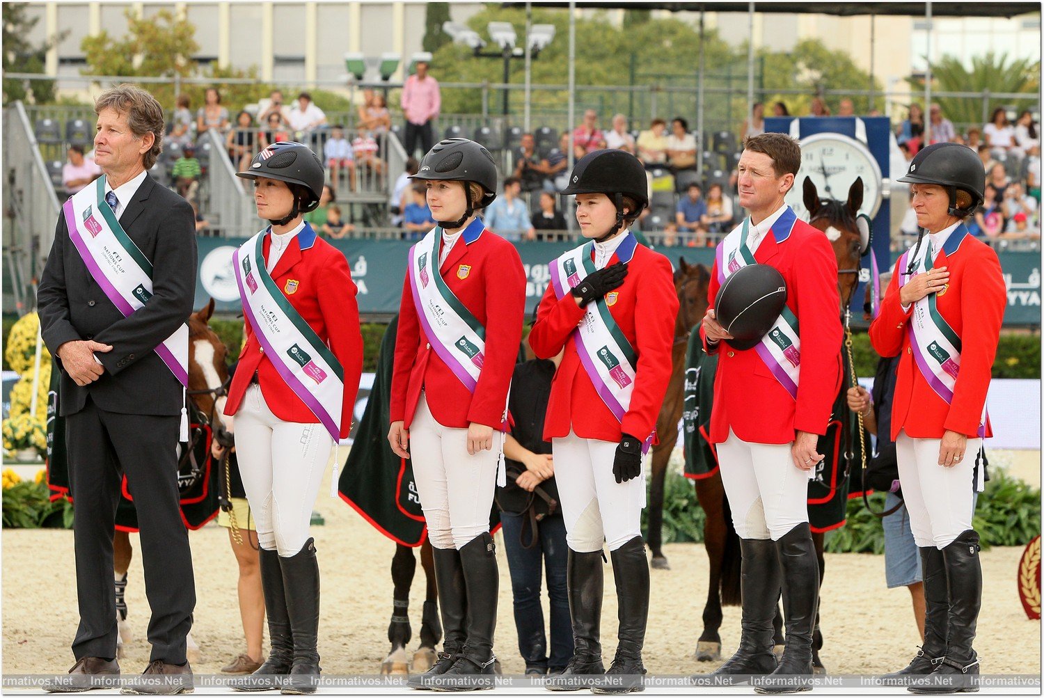 BCN28SEP013.- 102º edición del CSIO Barcelona. Final de consolación de la Furusiyya FEI Nations Cup™ Jumping Final. Ganó el equipo de Estados Unidos, formado por Elisabeth Madden (Simon), Lucy Davis (Barron), Mclain Ward (Rotchild) y Kaetherine Dinan (Nougat du Vallet).